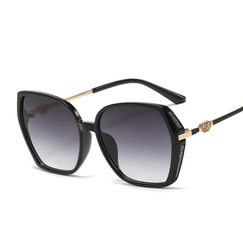 Trendy firkantet solbrille til kvinder | Vintage Shades | UV400-beskyttelse - Malista