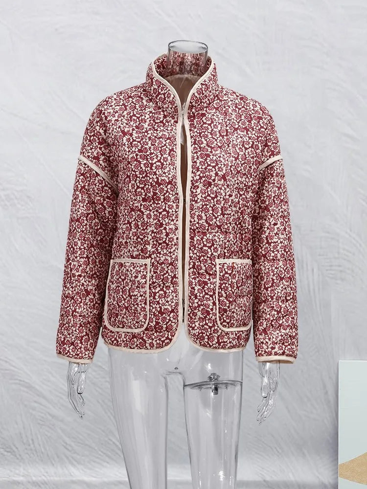 Zendra - Vintage-jakke med blomsterprint