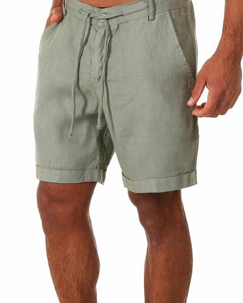 Shorts i hør til mænd - Kob