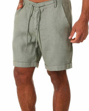 Shorts i hør til mænd - Kob