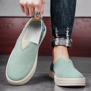 Letvægts Loafers i Canvas til Mænd til Forår og Sommer - Kiranno