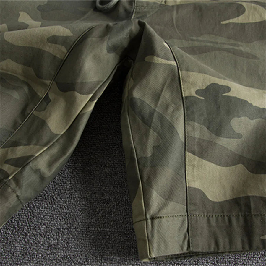 Camo elastiske talje sommershorts til mænd - Miru