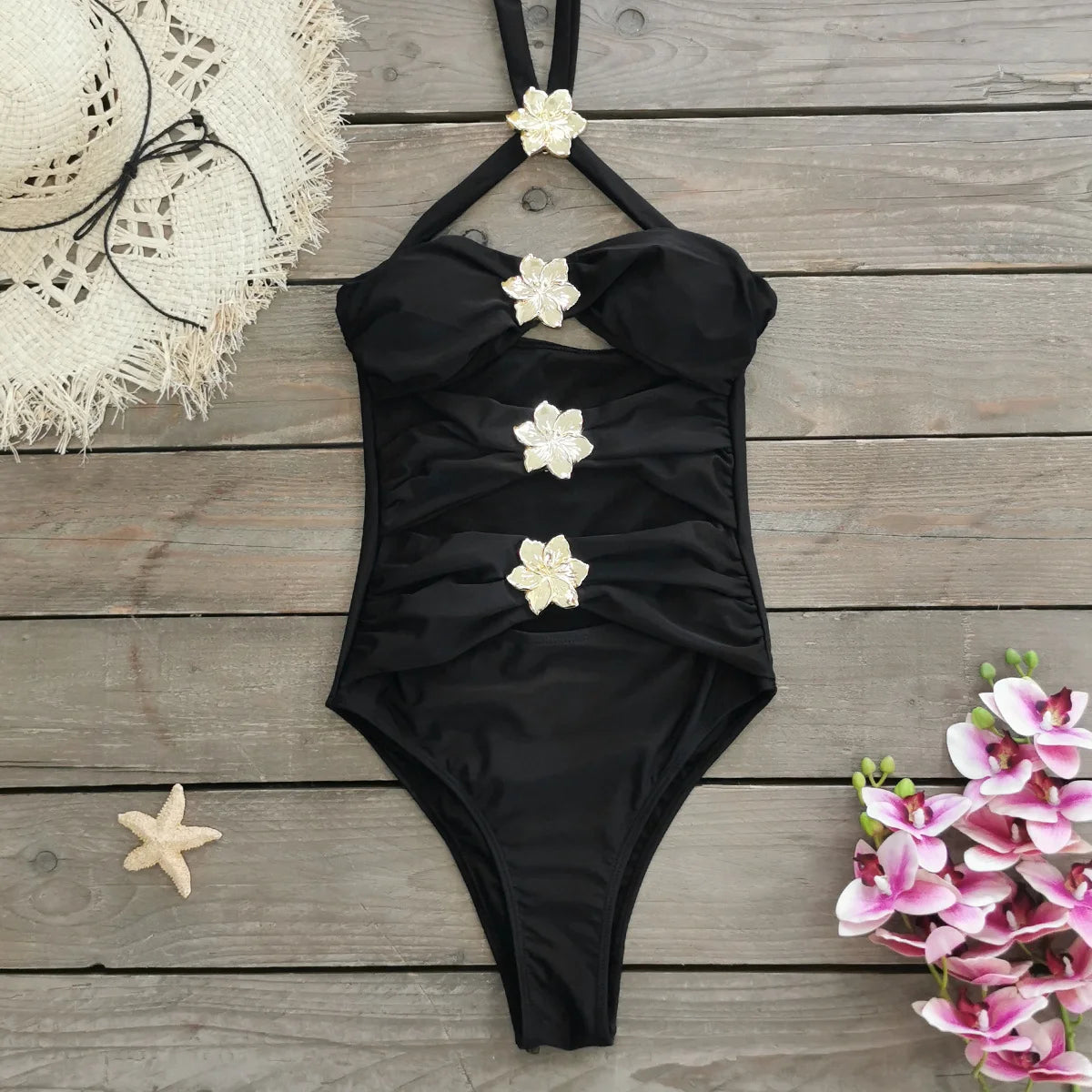 Blomsterbikinisæt med Nederdele til Kvinder - Adriani