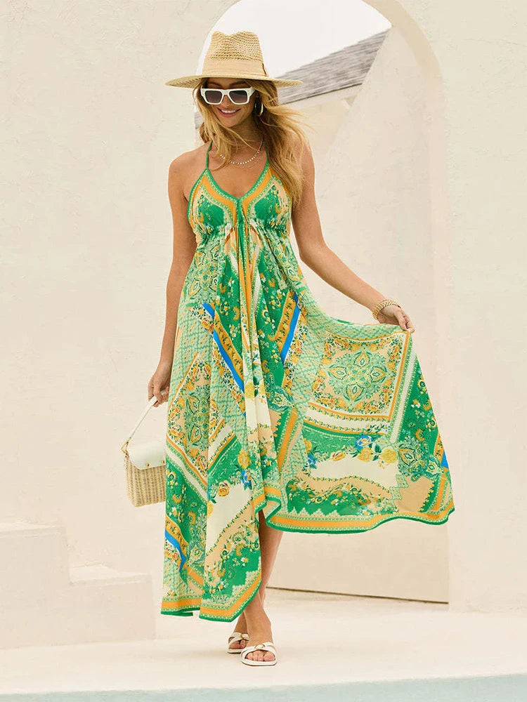 Boheme Grime Maxi Sommerkjole - Mareei