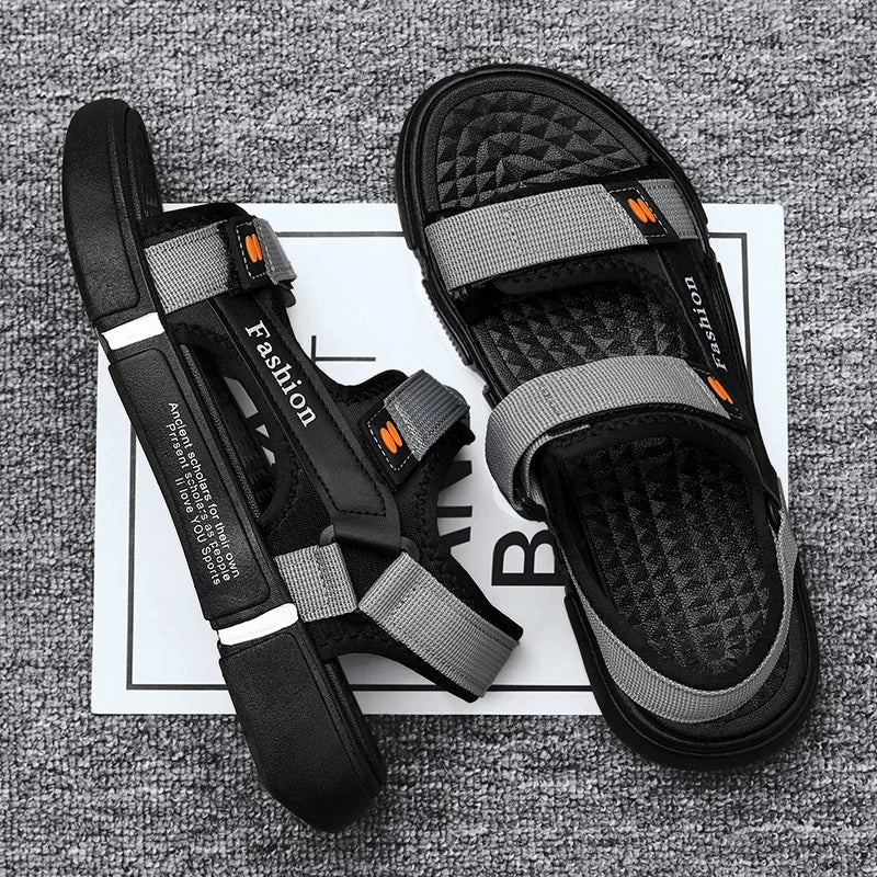Åben tå Justerbare sandaler med rem til mænd - Uldren