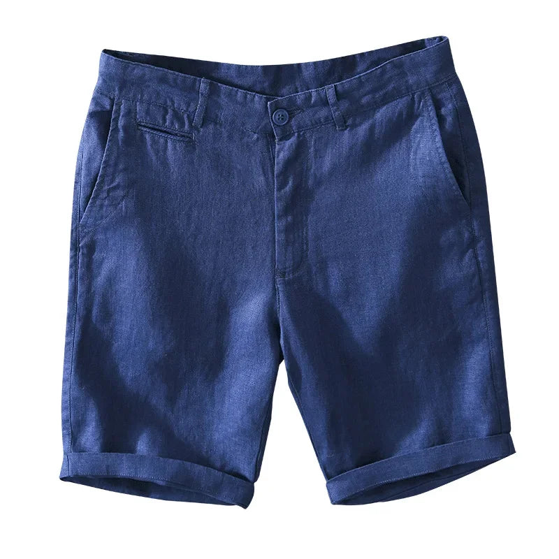 Mænds Linnedshorts med Mellemtalje | Sommer | Forår - Carco