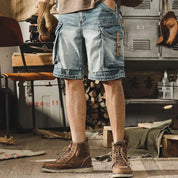 Bermuda Denimshorts med Flere Lommer - Antonn