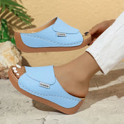 Peep Toe Platform Kile Sandaler - Ivannaz