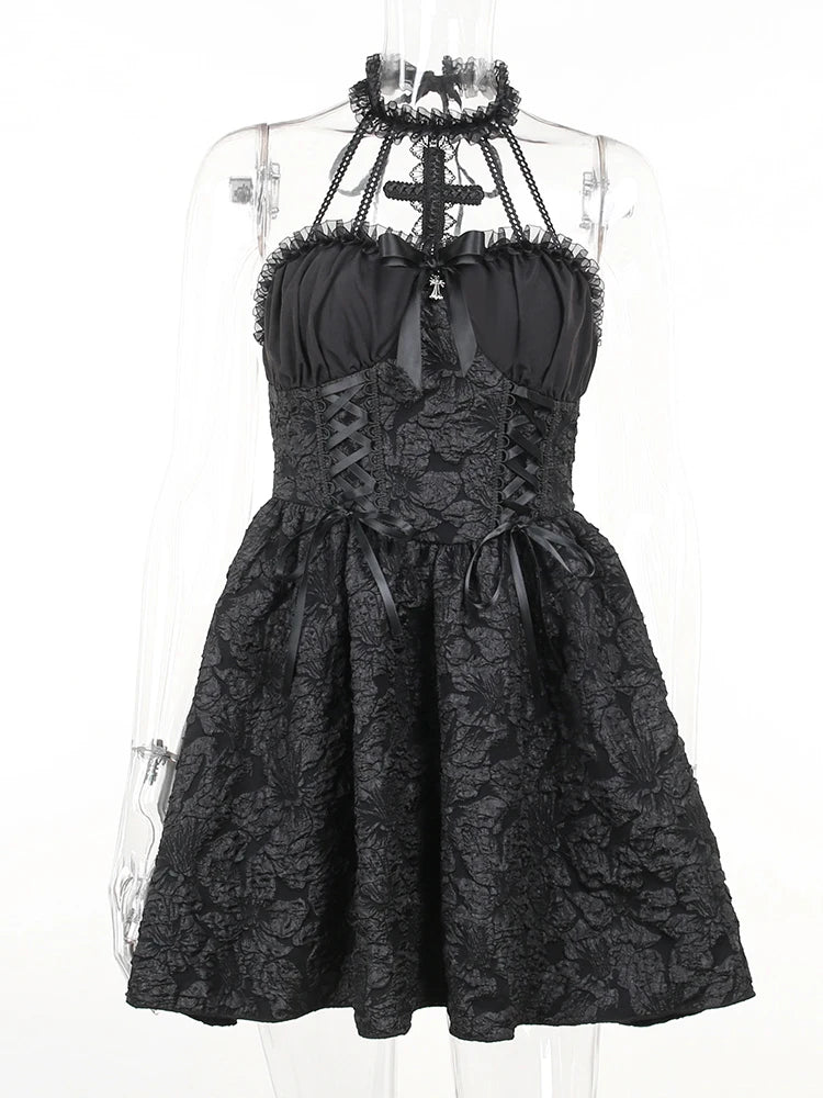 Gotiske kjoler Elegant Grunge - Rosy