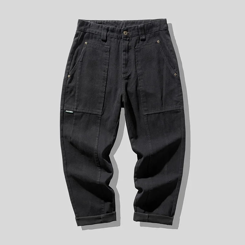 Klassiske årgang Cargobukser til Mænd | Y2K Streetwear Stil - Oxxor