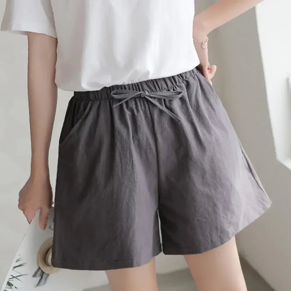 Højtaljet Bomuldshør Sportsshorts | Sommer | Forår - Javina