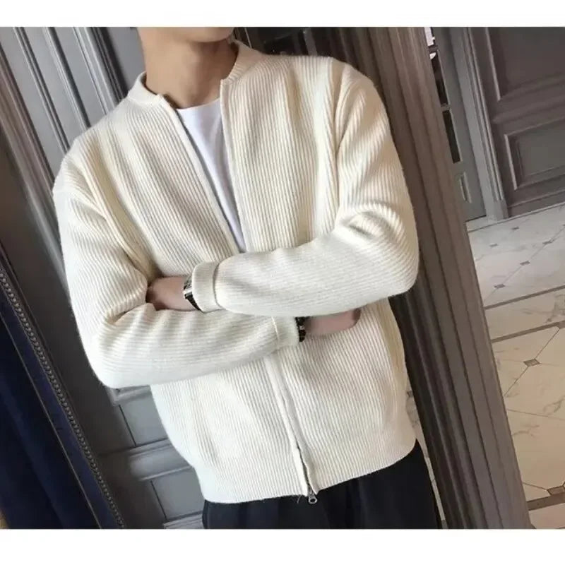 Vinter strikket cardigan sweater til mænd - Alce