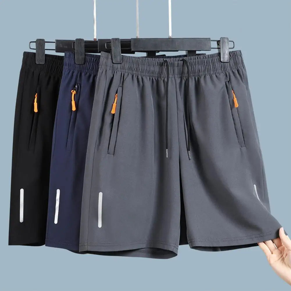 Åndbare, Hurtigtørrende Sommershorts med Elastisk Linning og Lommer - Erlando