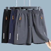 Åndbare, Hurtigtørrende Sommershorts med Elastisk Linning og Lommer - Erlando