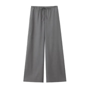 Forårs Linned Damesæt [ Kimono top + Brede Bukser ] - Marlani