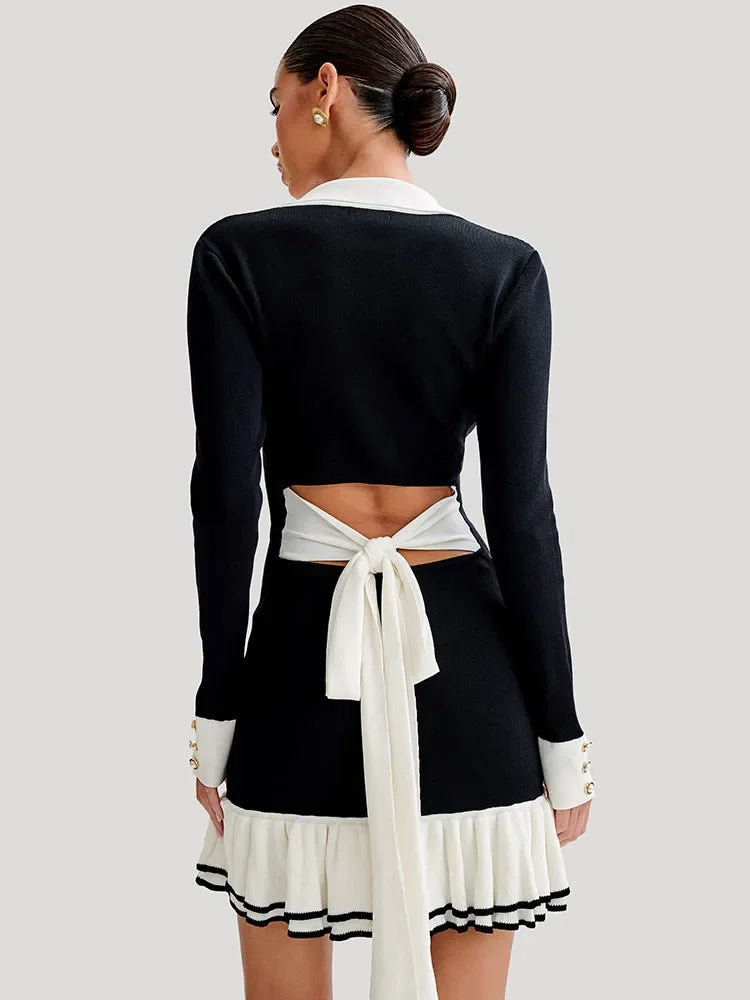 Strik Bandage Mini Sommerkjole - Virina
