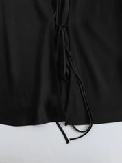 Elegant Damebluse Lavet af Satinsilkestof | Business-og Aftentøj - Tehila