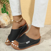 Peep Toe Platform Kile Sandaler - Ivannaz