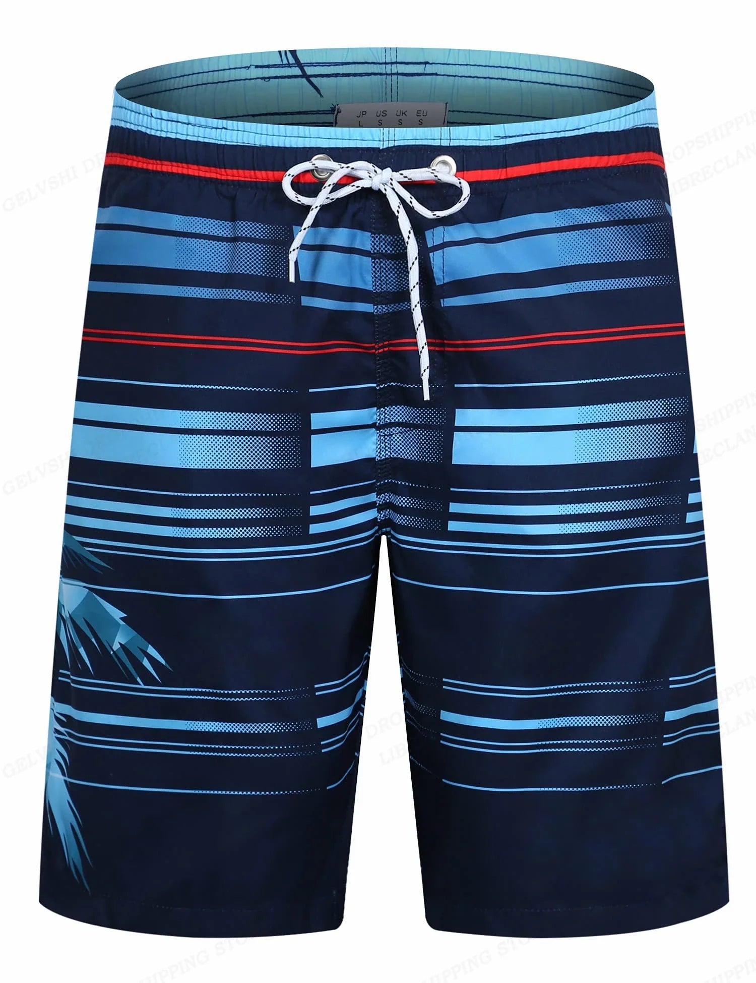Stribe Boardshorts til mænd - Strandtøj - Thinzo