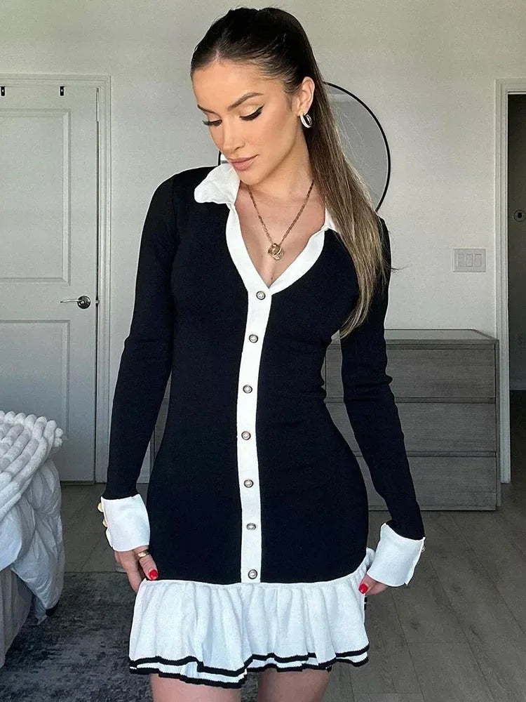 Strik Bandage Mini Sommerkjole - Virina