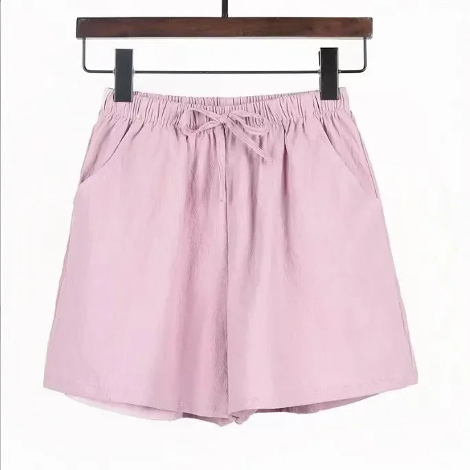 Højtaljet Bomuldshør Sportsshorts | Sommer | Forår - Javina