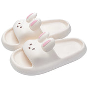 Unisex Kaninpolstrede Badetøfler - Piper