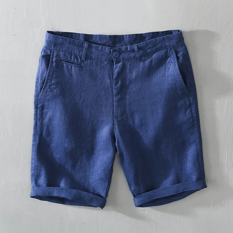 Mænds Linnedshorts med Mellemtalje | Sommer | Forår - Carco