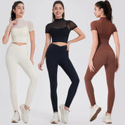 Hurtigttørrende 2-delt Sæt | Yogatop og Bløde Leggings - Jazza