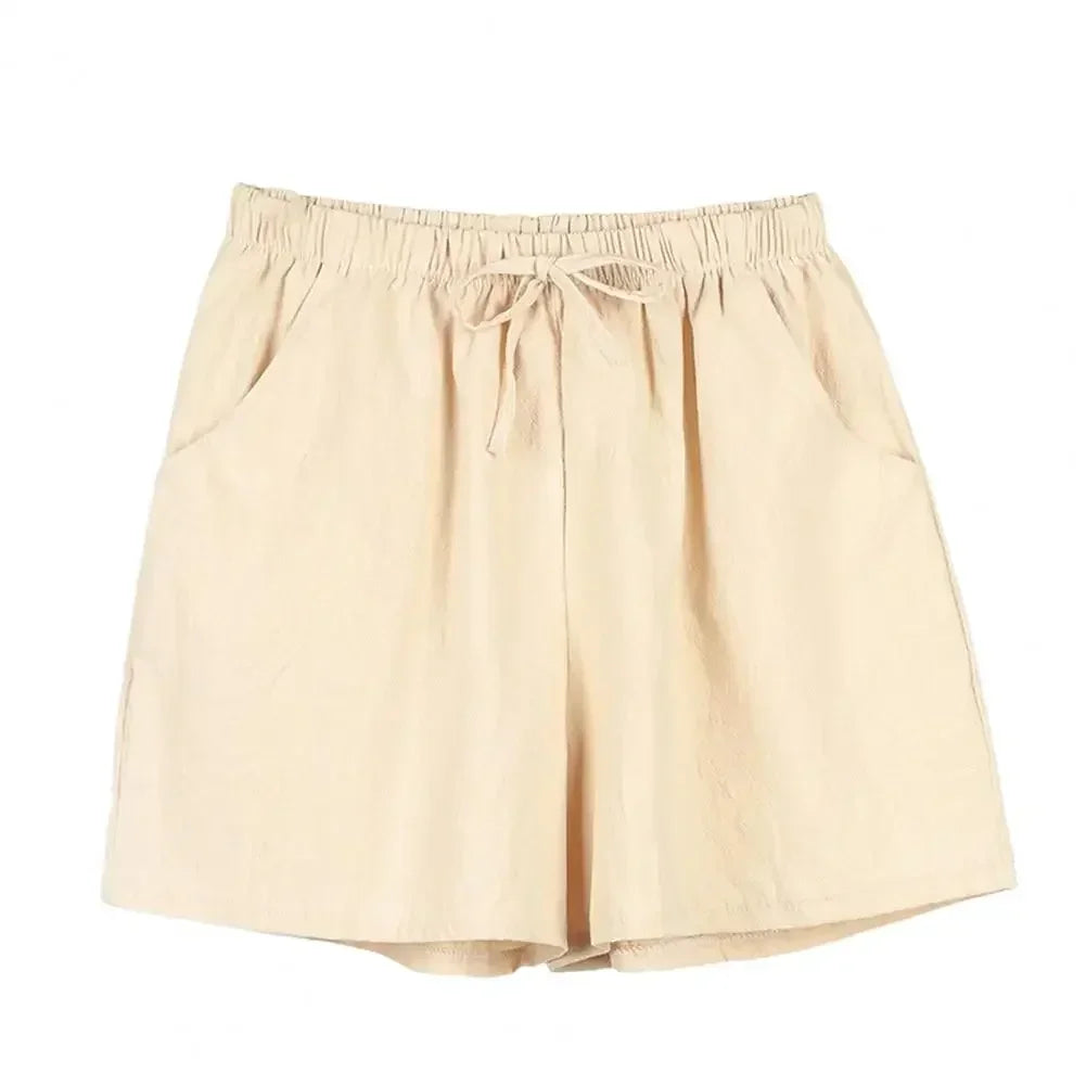 Højtaljet Bomuldshør Sportsshorts | Sommer | Forår - Javina