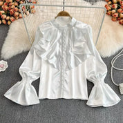 Kvinder Vintage Satin Bluse | Formel & Business Mode - Josinet