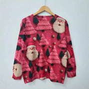 Vinter moderigtigt juletrøje med all-over print - Sultana