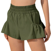 Sportsshorts til Kvinder med Flæser og Lommer | Yoga, Fitness, Fitnesscenter, Pilates - Casla