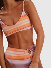 Elegant Bikini med Mønster – Damebadetøj til Ferie & Strand - Gailia