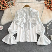 Kvinder Vintage Satin Bluse | Formel & Business Mode - Josinet