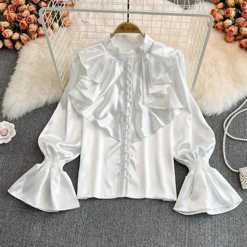 Kvinder Vintage Satin Bluse | Formel & Business Mode - Josinet