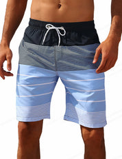 Stribe Boardshorts til mænd - Strandtøj - Thinzo