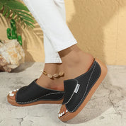 Peep Toe Platform Kile Sandaler - Ivannaz