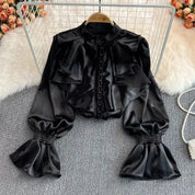 Kvinder Vintage Satin Bluse | Formel & Business Mode - Josinet