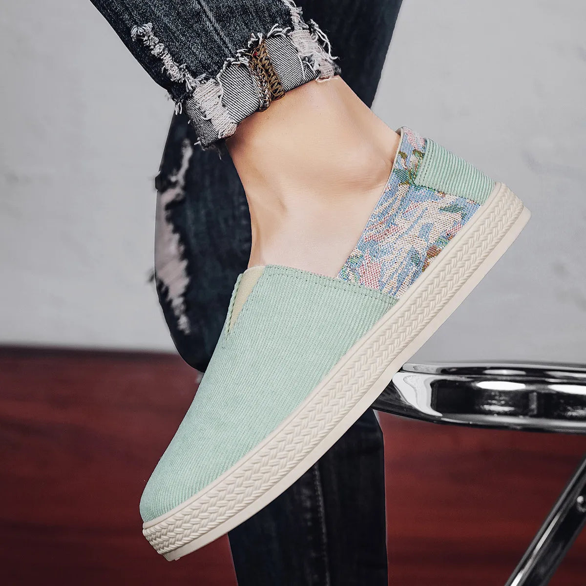 Letvægts Loafers i Canvas til Mænd til Forår og Sommer - Kiranno