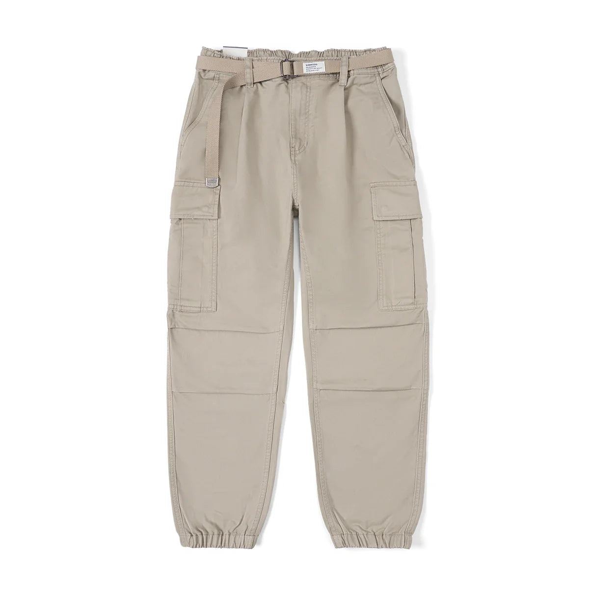 Mænds ren Bomuld Løse Tilspidsede Cargobukser | Streetwear Stil - Kenni
