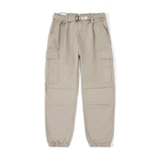 Mænds ren Bomuld Løse Tilspidsede Cargobukser | Streetwear Stil - Kenni