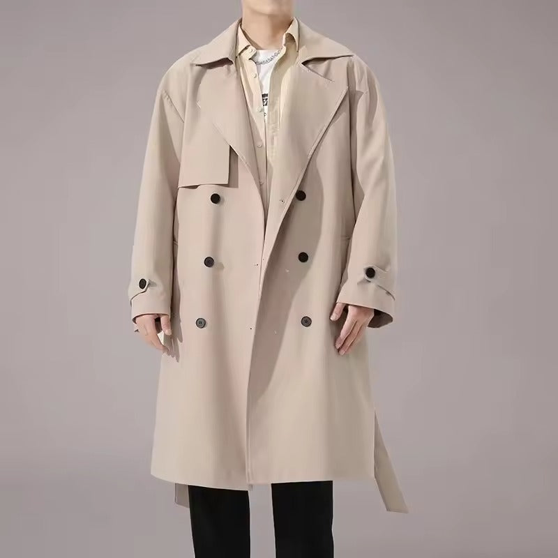 Trenchcoat til mænd med bælte - Brentz