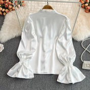 Kvinder Vintage Satin Bluse | Formel & Business Mode - Josinet