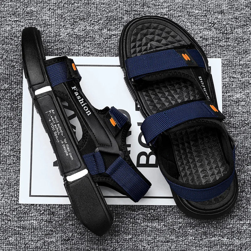 Åben tå Justerbare sandaler med rem til mænd - Uldren