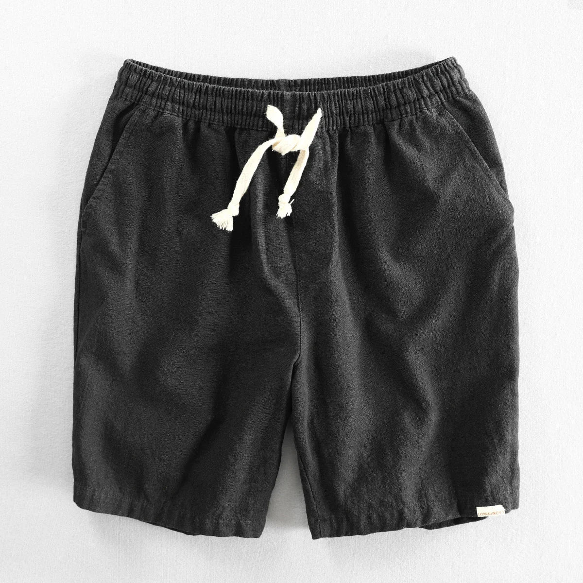 Åndbare Strandshorts i Hør i Slikfarver til Mænd - Matny