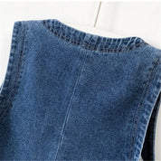 Casual denimvest til kvinder - Jajana