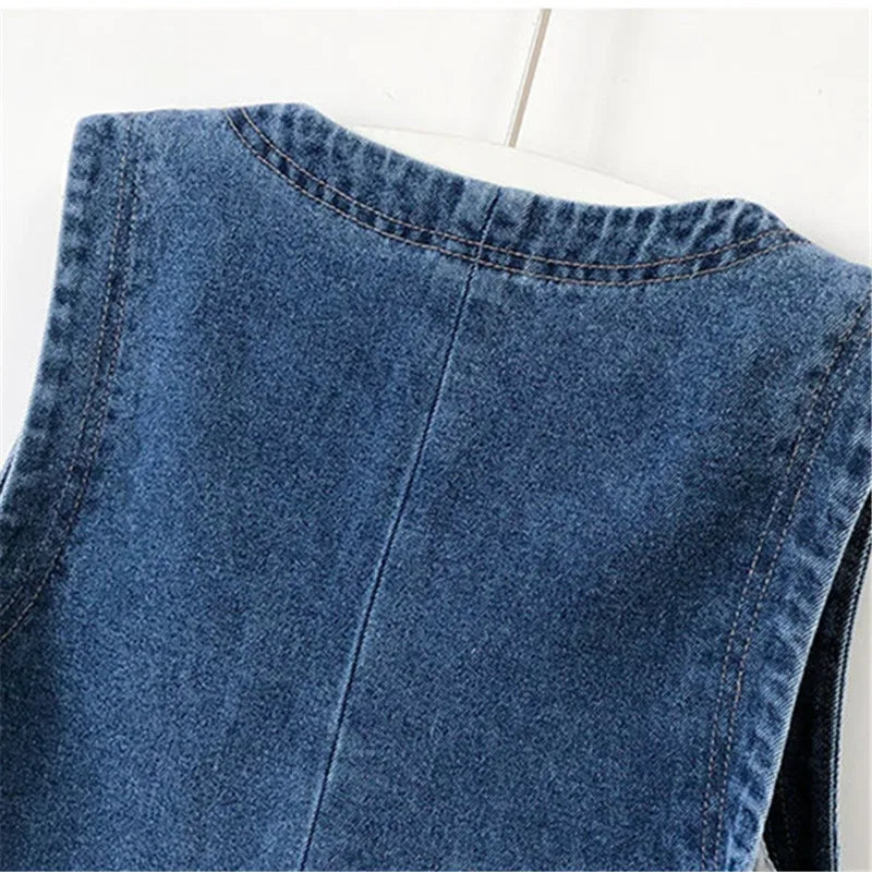 Casual denimvest til kvinder - Jajana