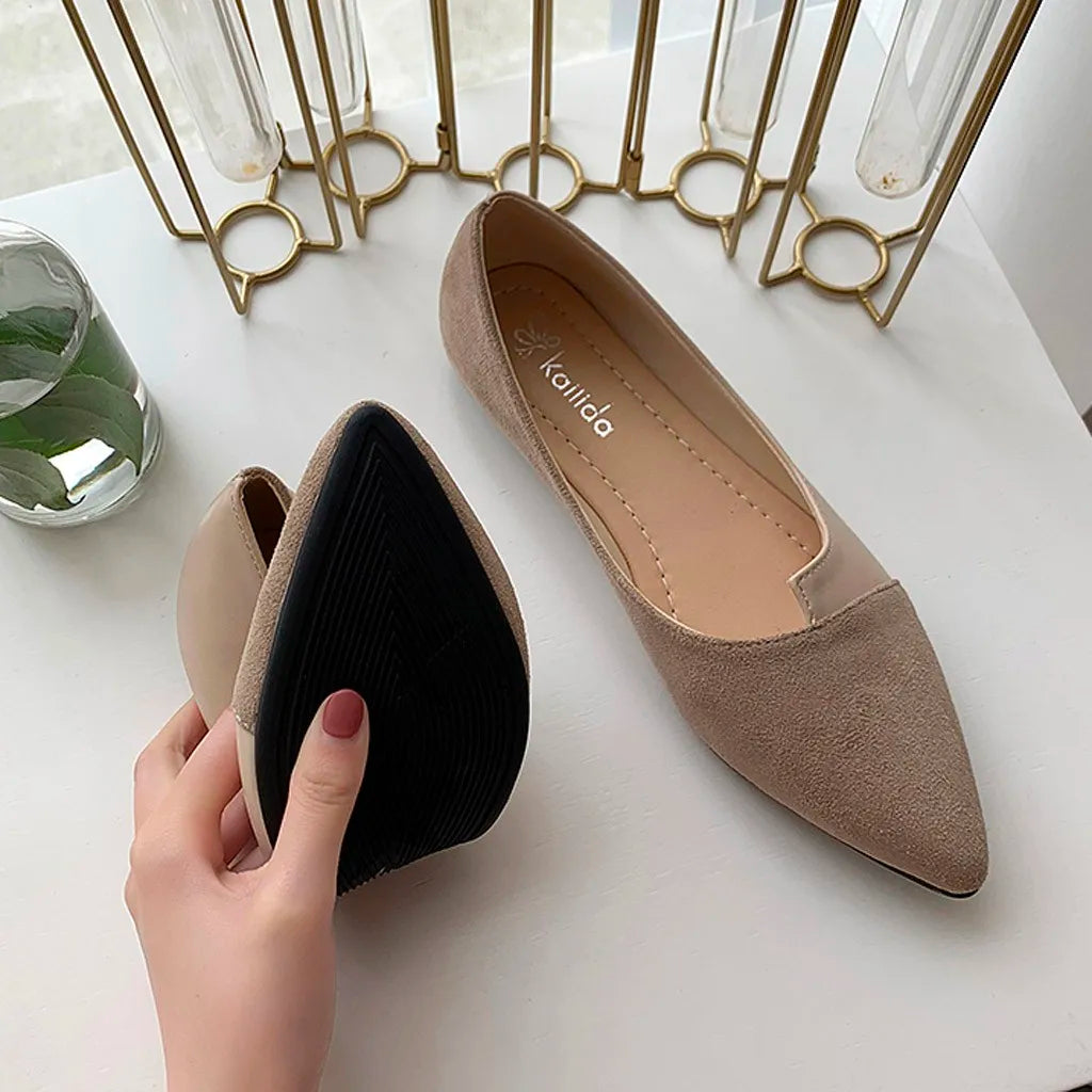 Slip På Åndbare Kvinder Flade Ballet Sko - Zalina