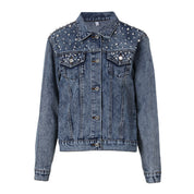 Elegance prydet med perler: denimjakken - Rasmin