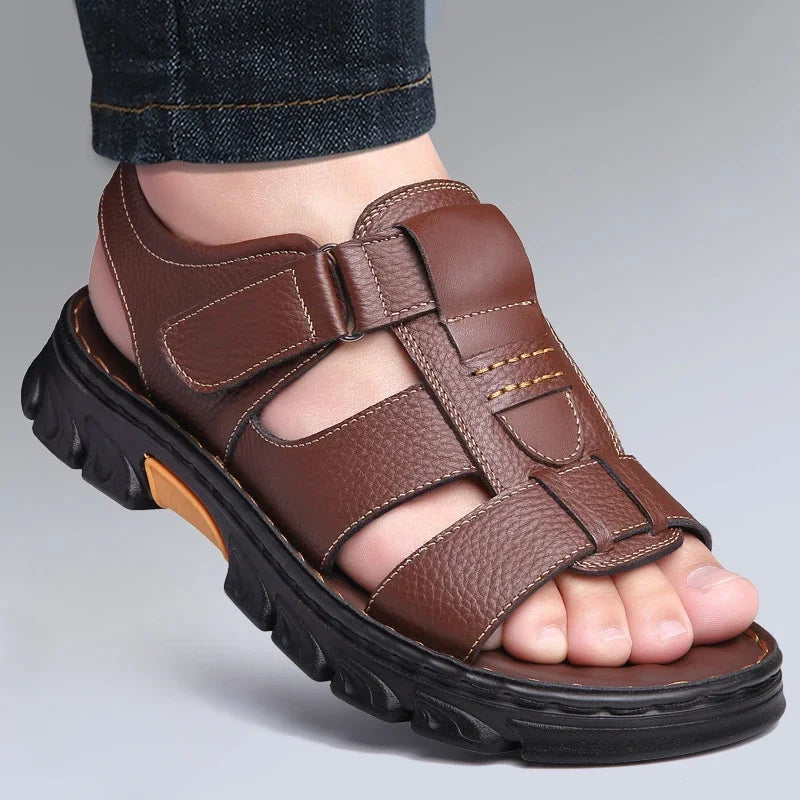 Sommersandaler med åben tårem til mænd - Michono